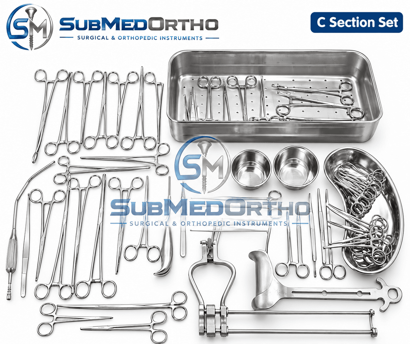 **59-Piece Cesarean Section (C-Section) Surgical Instrument Set**
