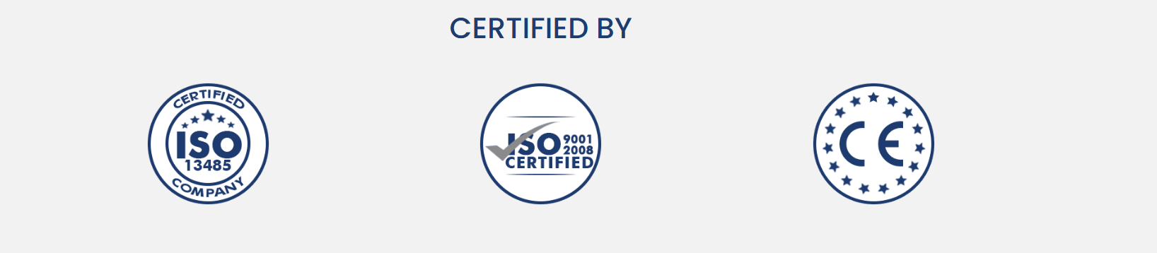 SubMedOrtho ISO 13485, ISO 9001, CE Certified