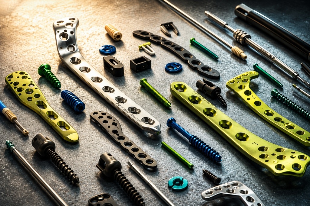 Titanium Orthopedic Trauma Plates & Fixation Screws